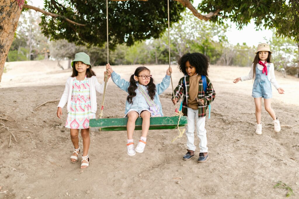 Children Spending Time at a Park